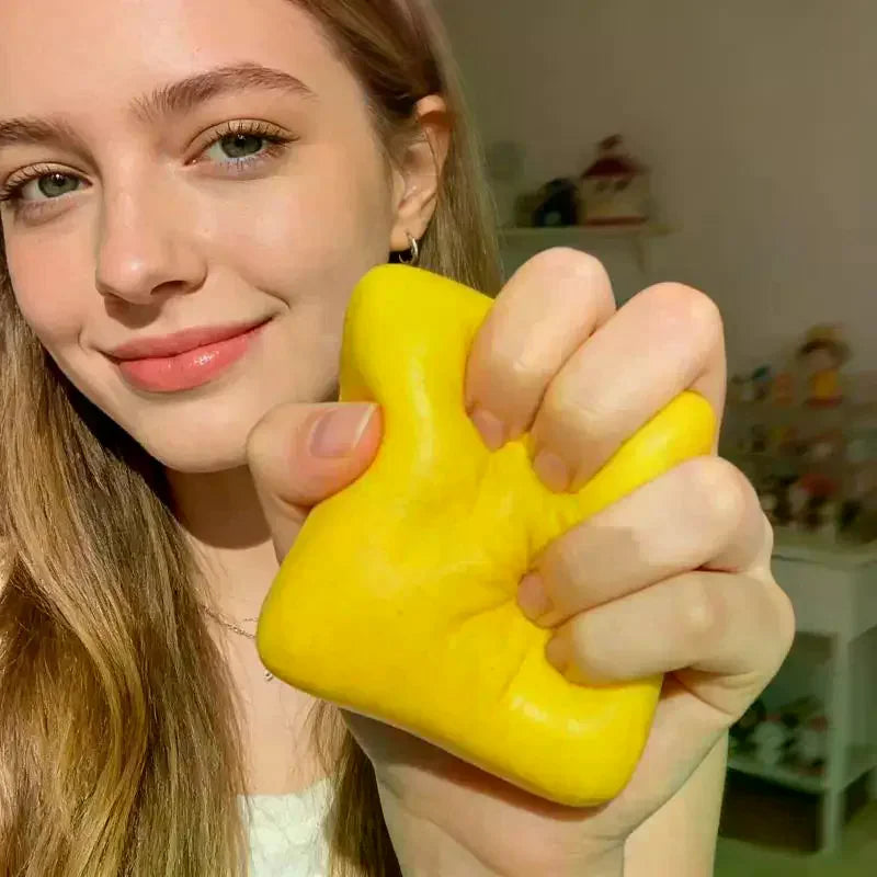 Toast Squeeze Fidget Toy – Soft PU Foam Bread Sensory Toy