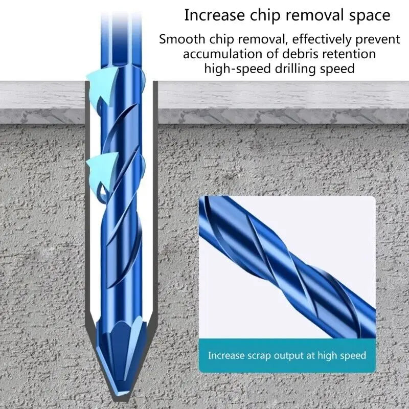 10 PCS Tungsten Carbide Eccentric Drill Bit Set – Tile & Glass