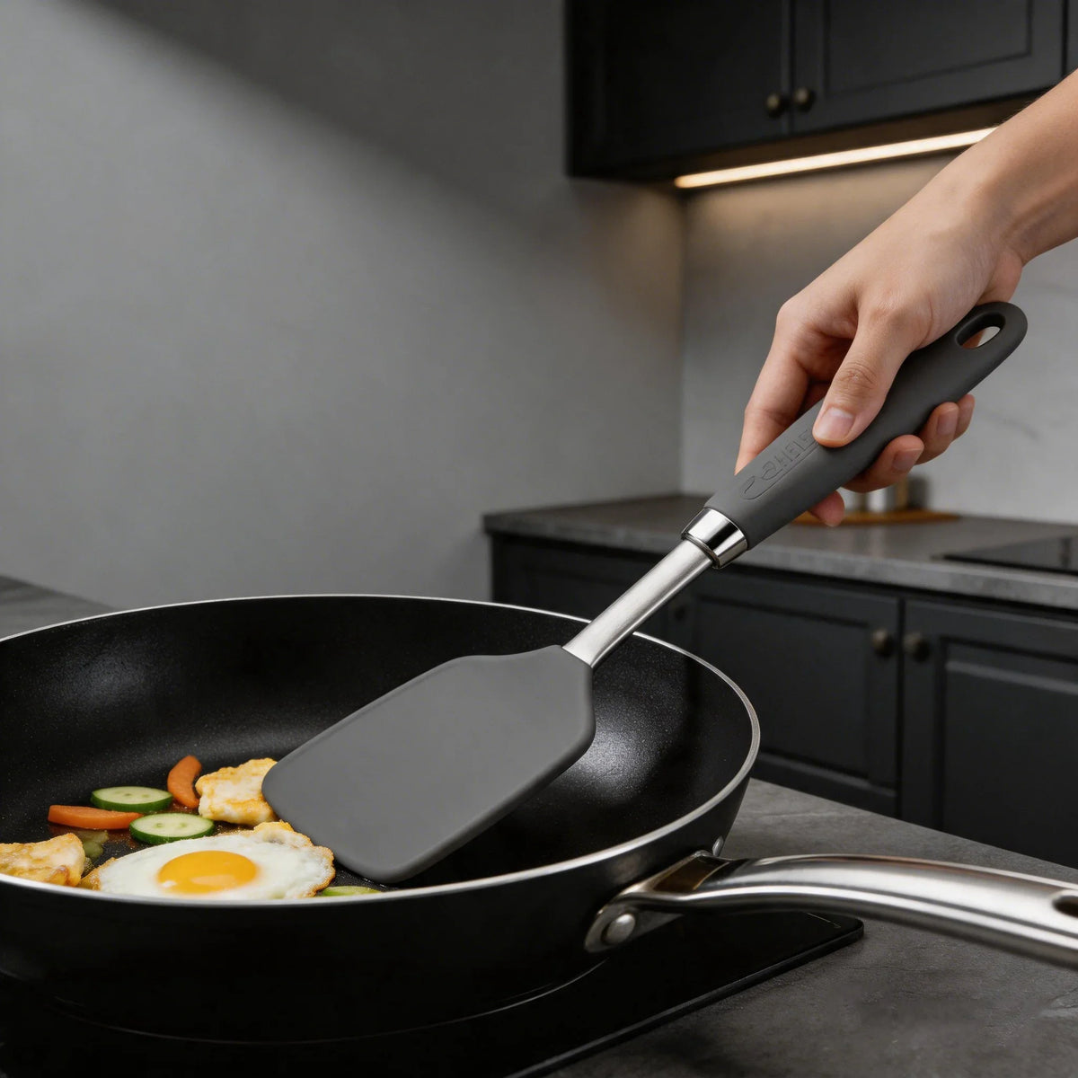 Non-Stick Silicone Cooking Spatula – Heat-Resistant, BPA-Free