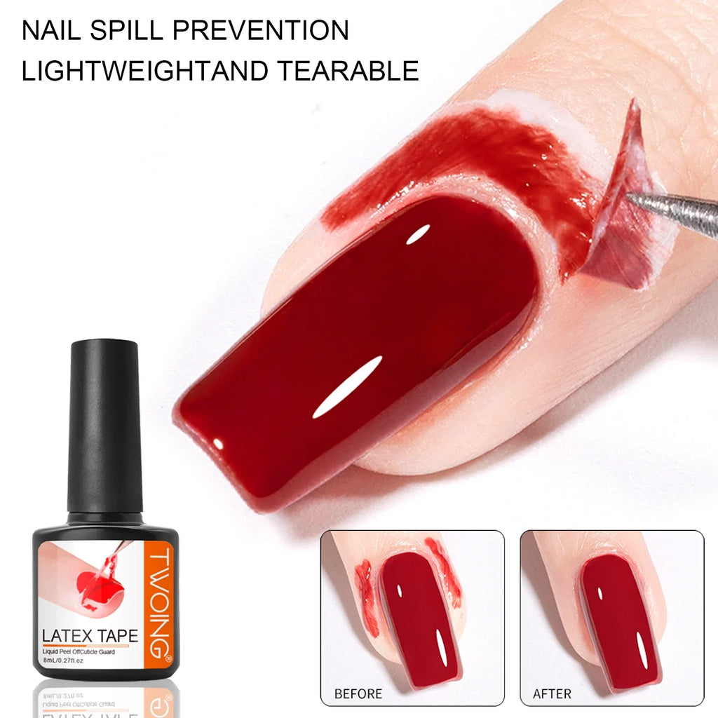 Nail Peel Off Liquid Anti-overflow Glue Edge Latex Tape Offcuticle