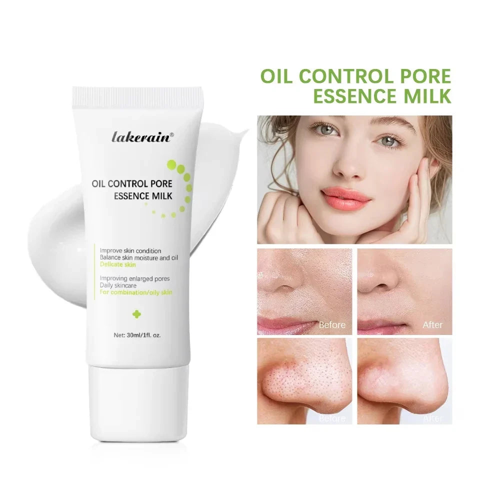 30ml Oil Control Pore Essence Milk – Smoothing Hydrating Serum
