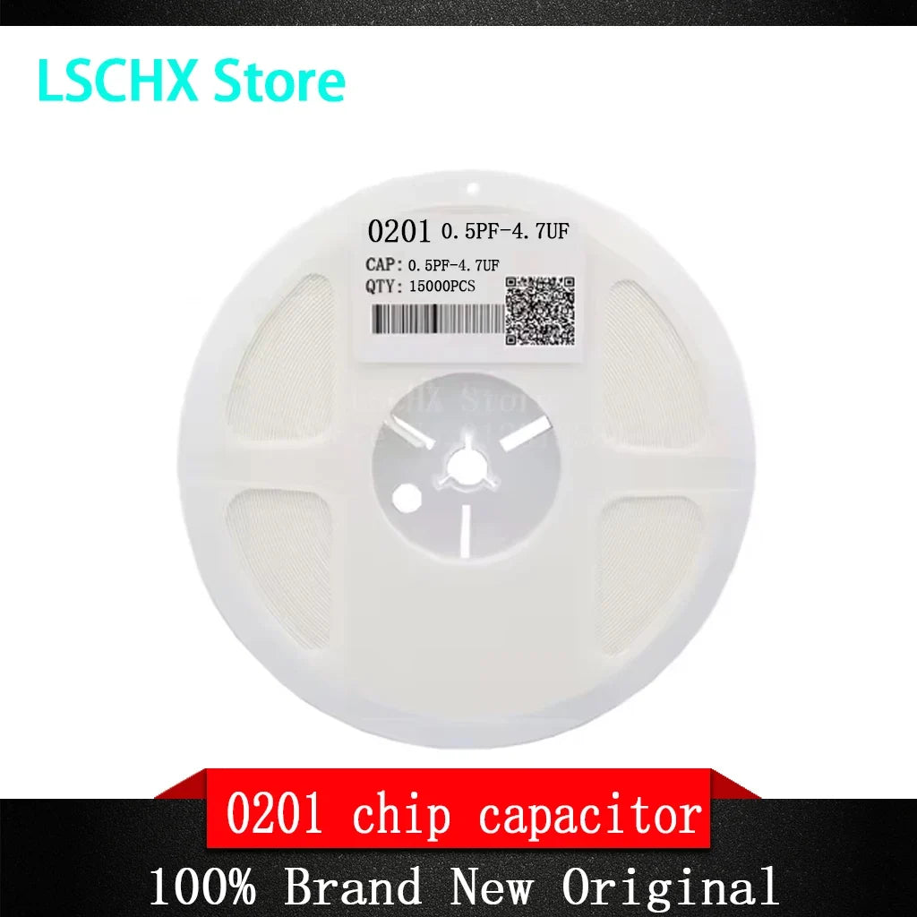 0201 SMD Multilayer Ceramic Capacitor 15000 PCS/Roll 0.5pF–4.7uF