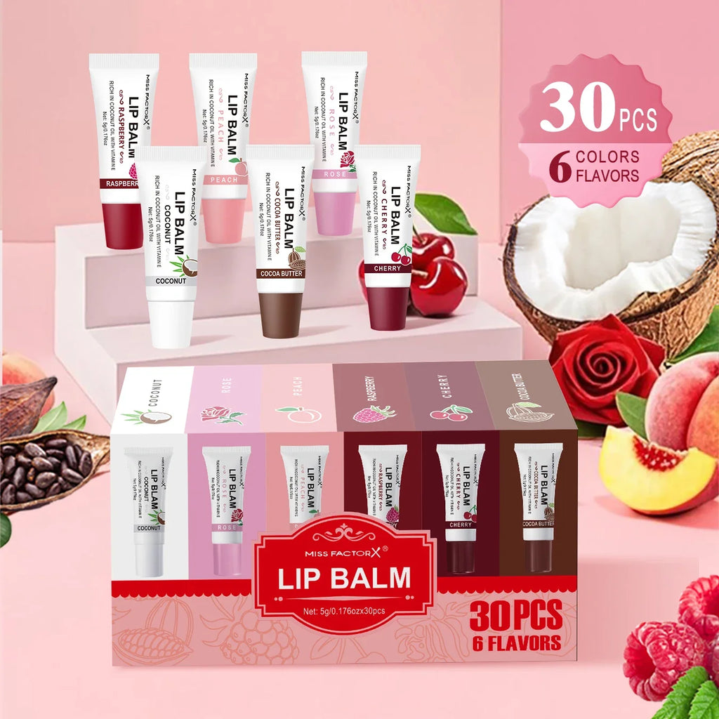 30-Pc Hyaluronic Acid & Collagen Lipstick Set | MISS FACTORX