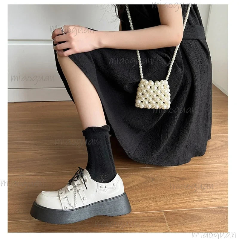 Japanese Lolita Chunky Platform Mary Jane Shoes 5CM Wedge
