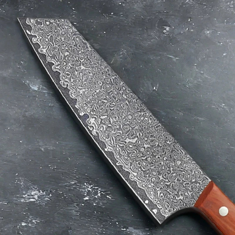 Damascus Steel Kiritsuke Chef Knife – Full Tang Kitchen Knife