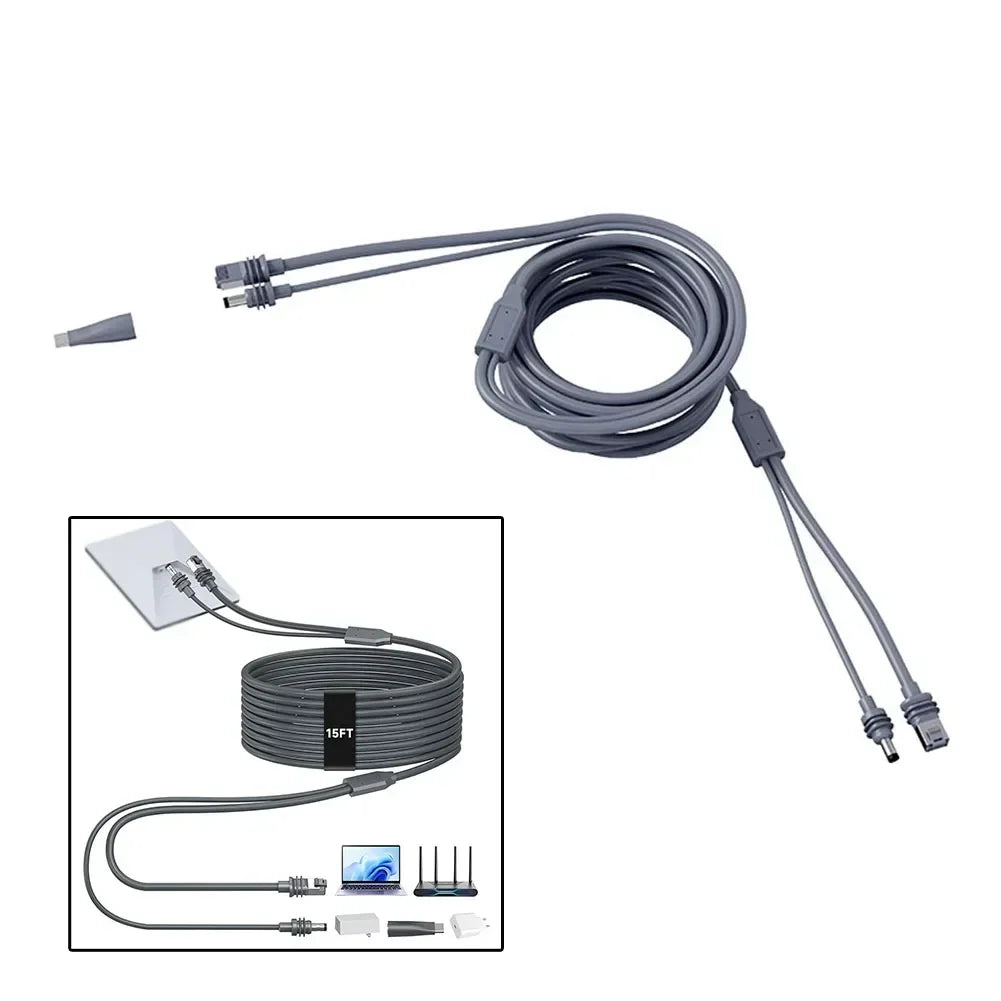 Starlink Mini 2-in-1 Cable 5M – USB-C Ethernet 1000Mbps