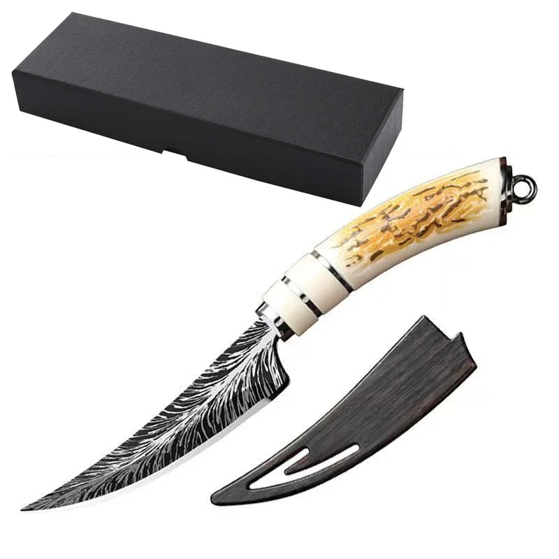 Damascus Steel Chef Knife – Japanese Forged Kitchen Knife Gift Box