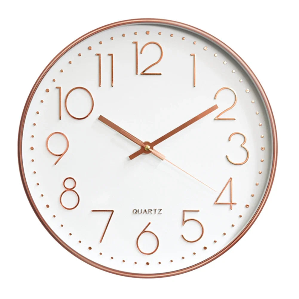 Silent Round Wall Clock | Modern Quartz Home & Office Decor