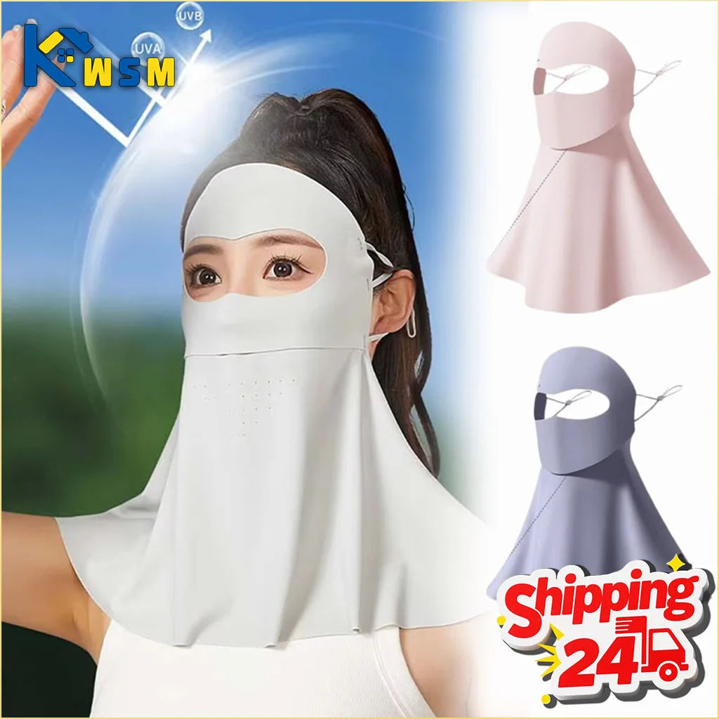 Ice Silk Face Gaiter – UPF 50+ UV Protection, Cooling & Breathable