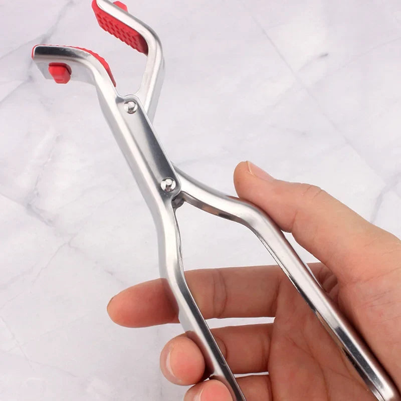 Stainless Steel Hot Bowl Holder & Dish Clamp | Pot Pan Gripper