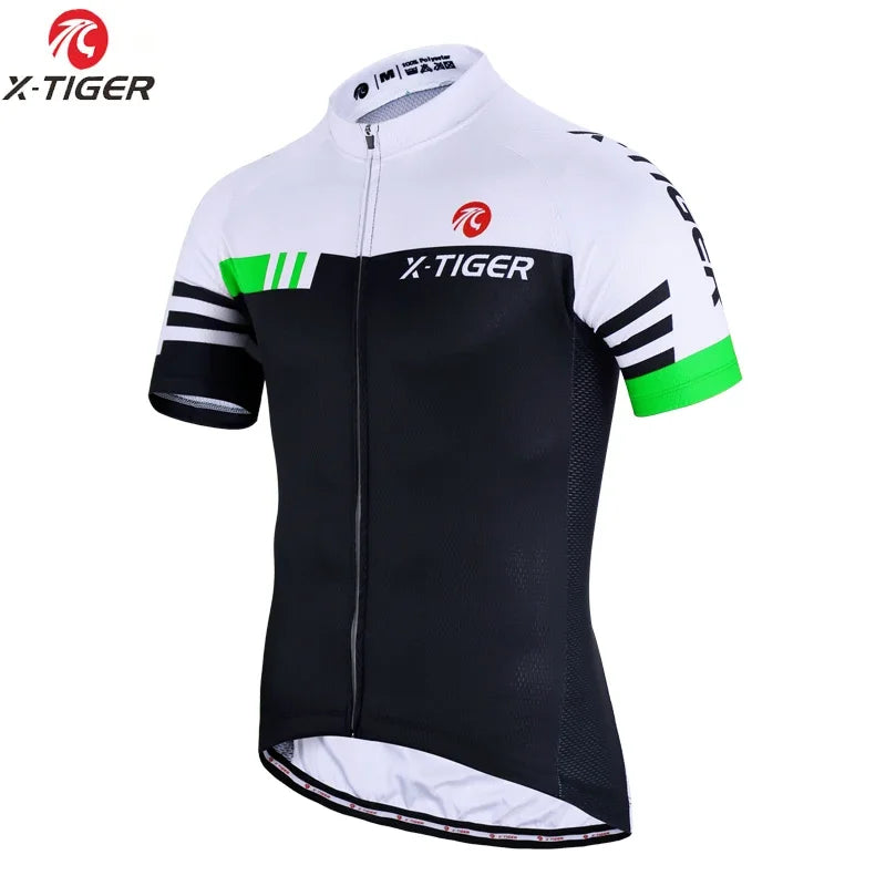 X-TIGER Men's Pro Short Sleeve Cycling Jersey | Summer MTB