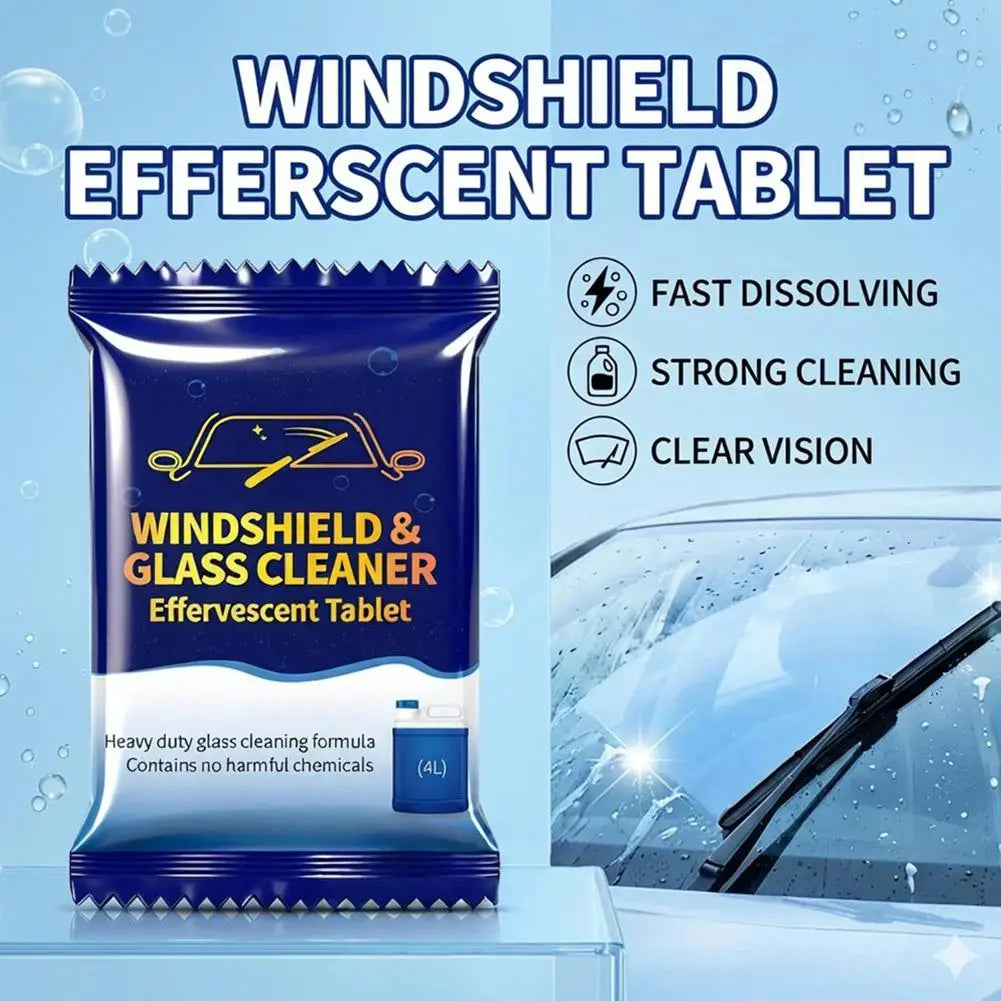 100-Pack Windshield Washer Tablets – Streak-Free Glass Cleaner