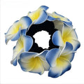 Hawaii Plumeria Flower Hair Scrunchies – 2pcs Foam Frangipani