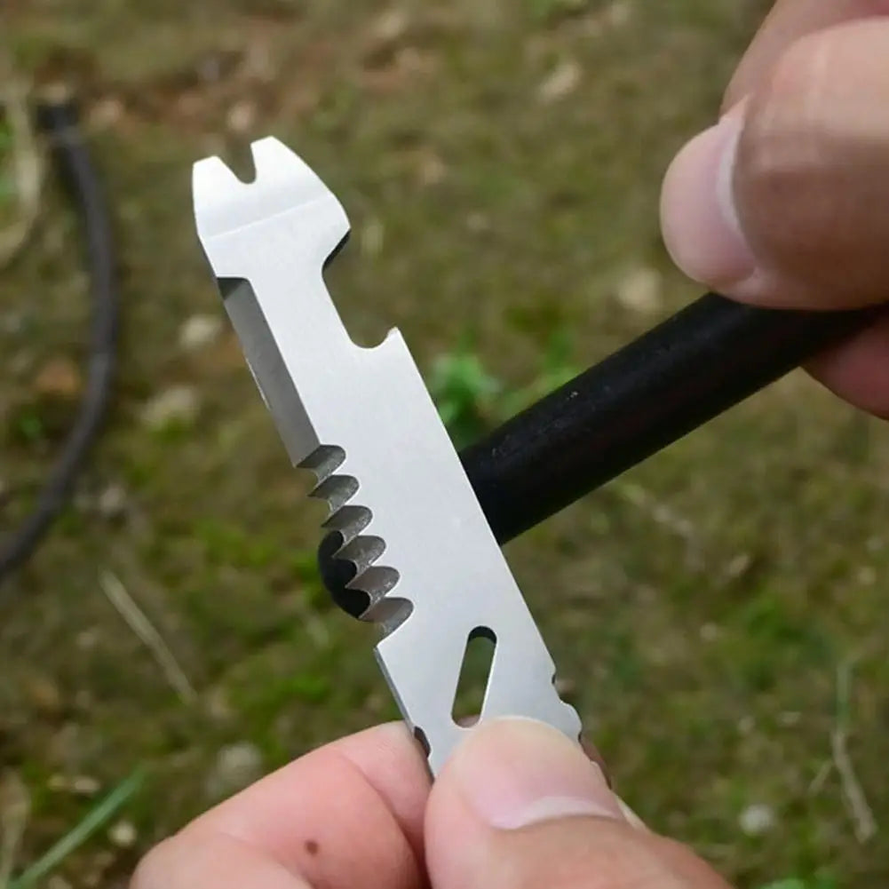 Mini Multifunctional Steel Survival Tool – Pry Bar, Wrench & Opener