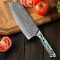 Handmade 67-Layer Damascus Steel Cleaver Knife | Kitchen Slicer