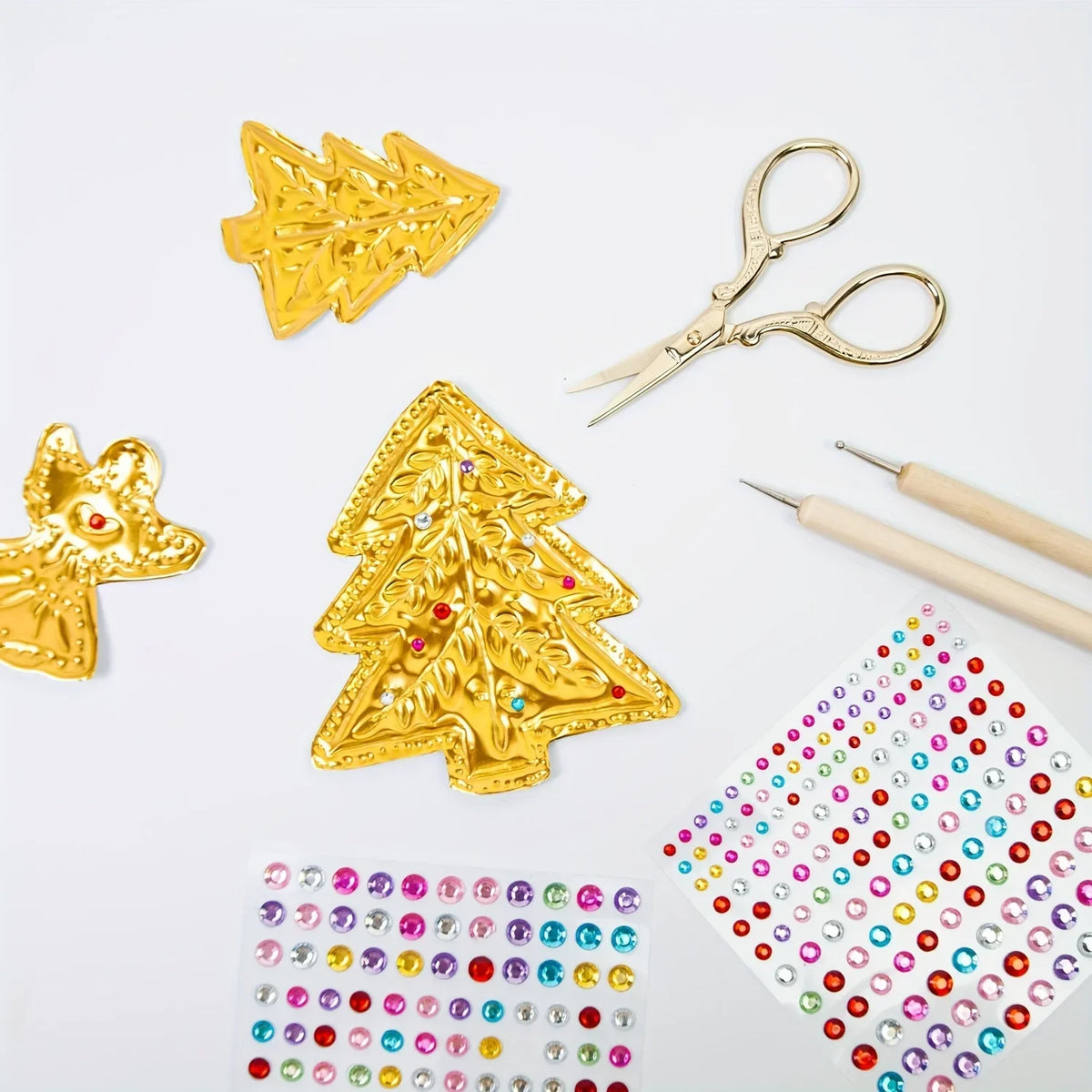 Gold Leaf Gilding Kit – Foil Sheets, Diamonds & Craft Tools