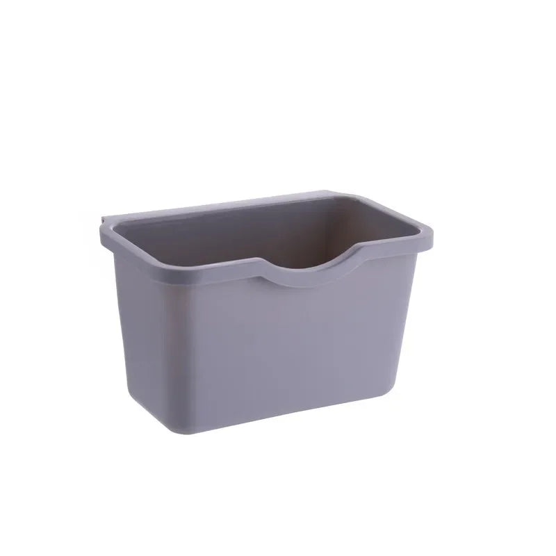 Cabinet Trash Can Hangable Plastic Garbage Bin Door Simple Practical