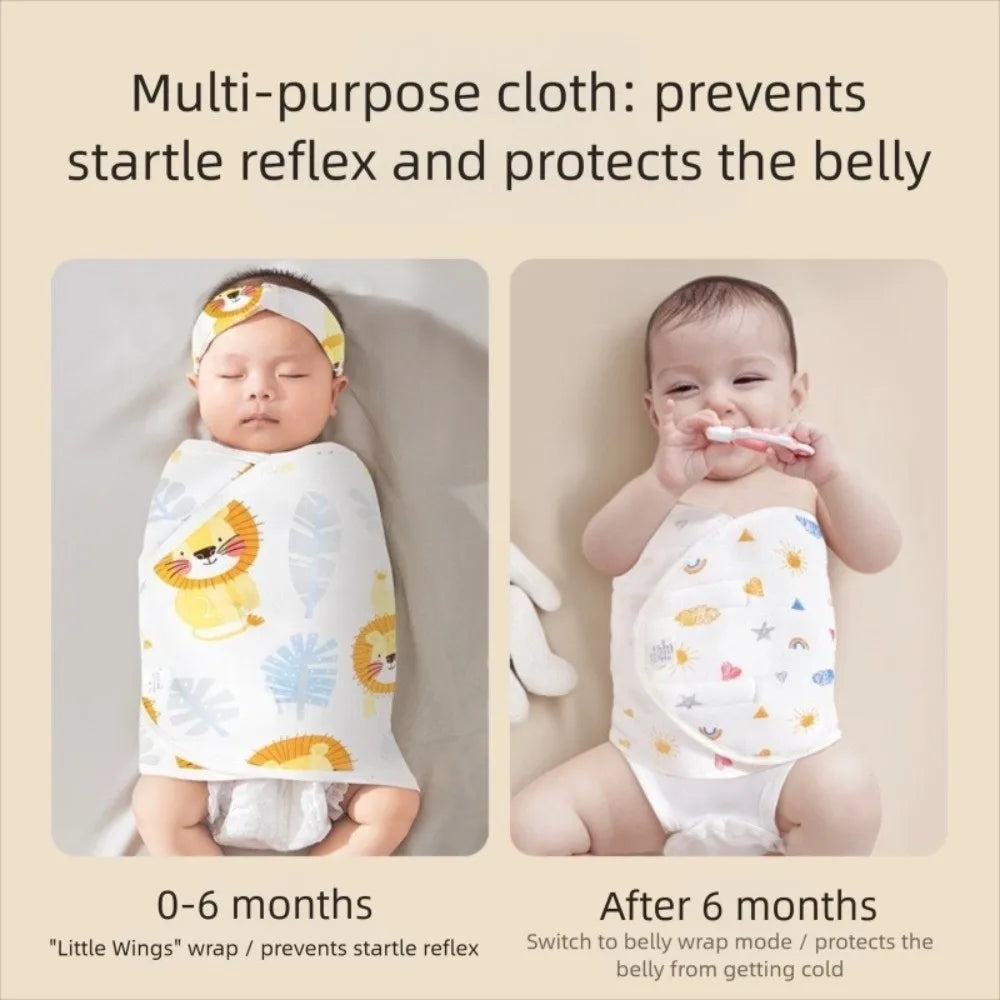 Comfortable Anti-startle Sleeping Bag Cotton Single Layer Swaddle