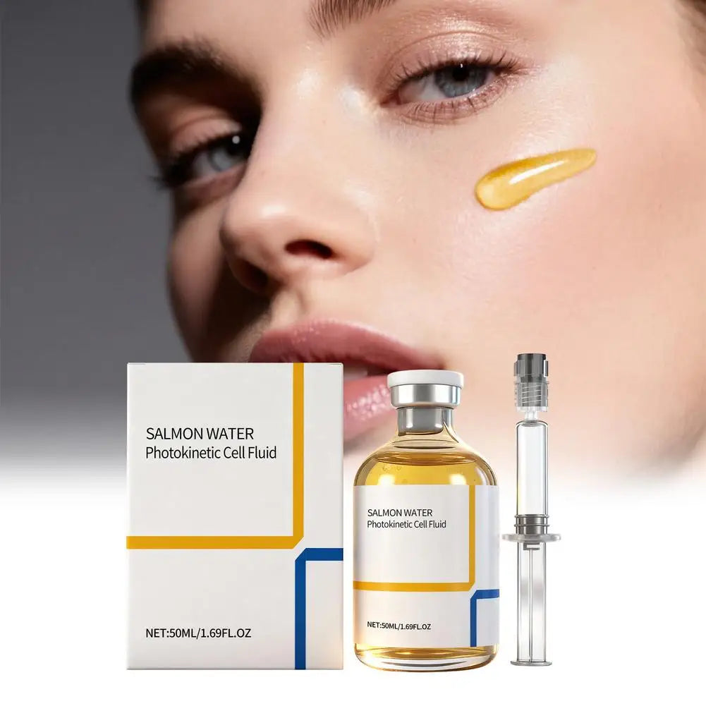 Korean Salmon Wrinkle Serum Skin Rejuvenation Essence Strengthens