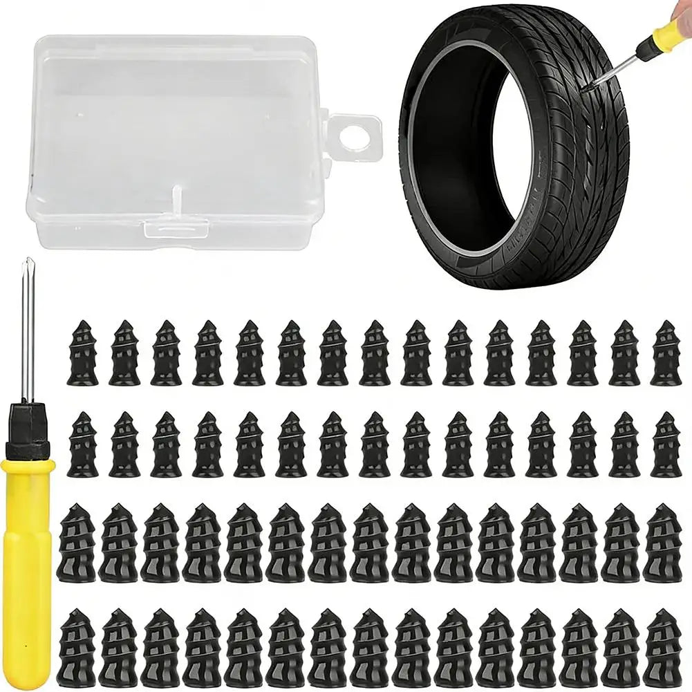 Tire Repair Nails 20 S+ Screwdriver Rubber Puncture Plugs Car