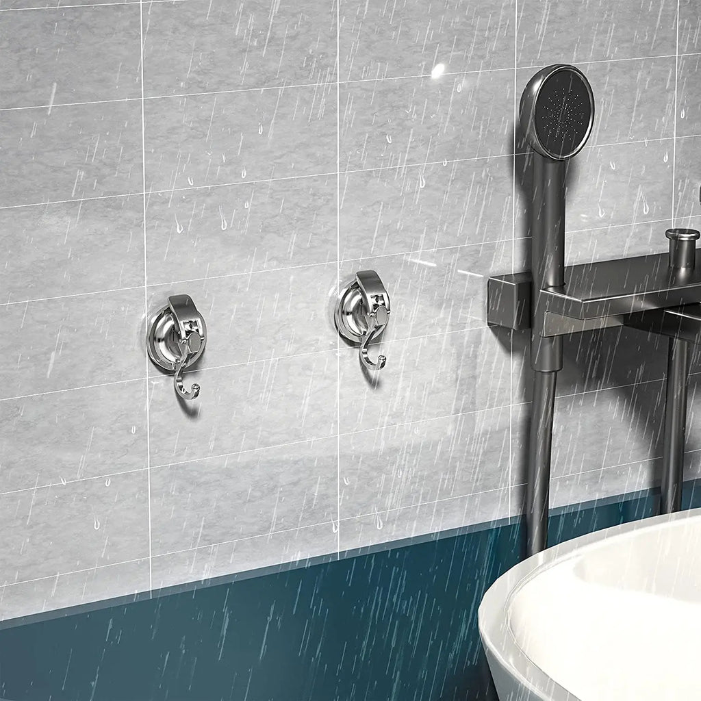 Suction Cup Hooks – No-Drill Reusable Shower & Kitchen Hooks