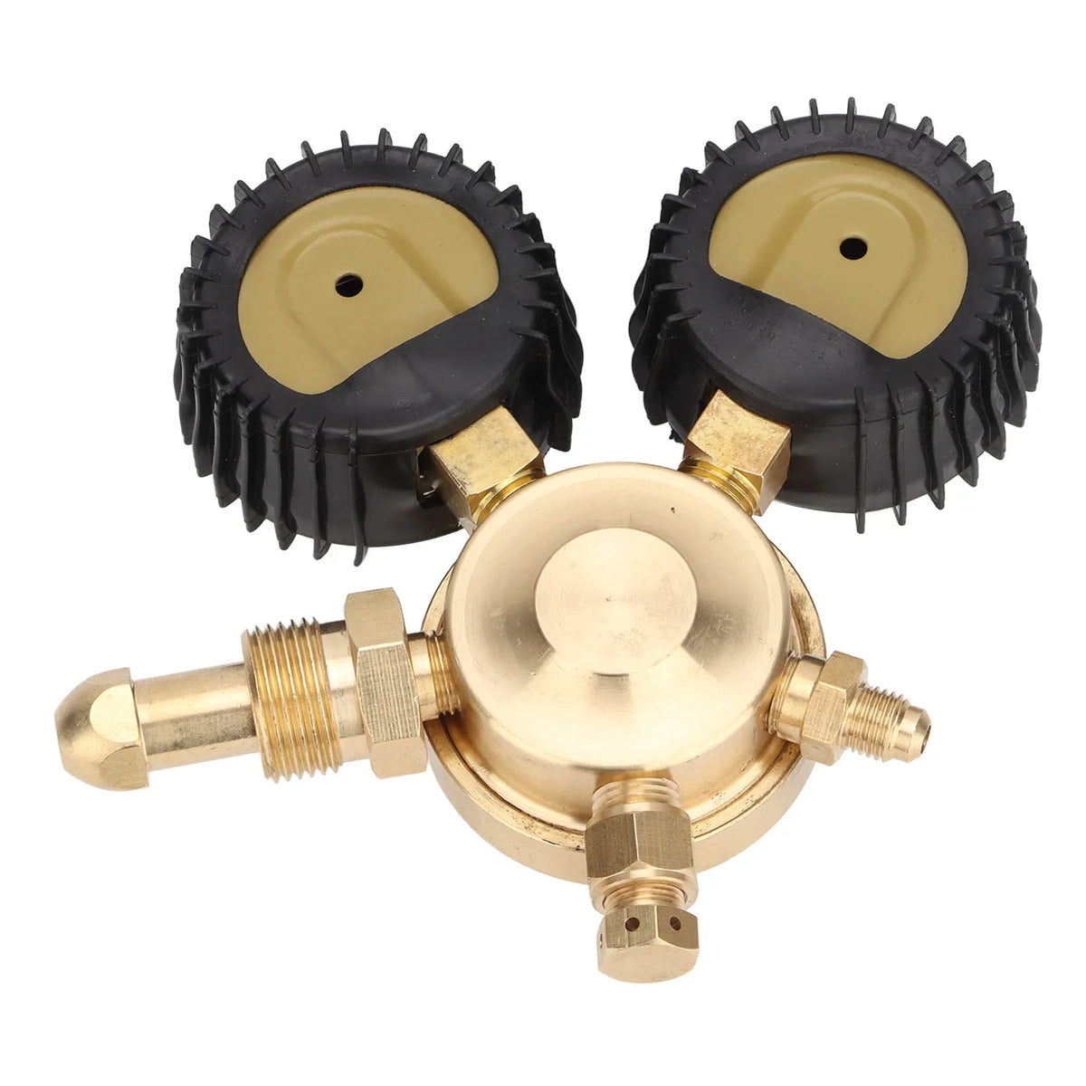 Nitrogen Pressure Gauge Regulator Test Brass Inlet Outlet Connection