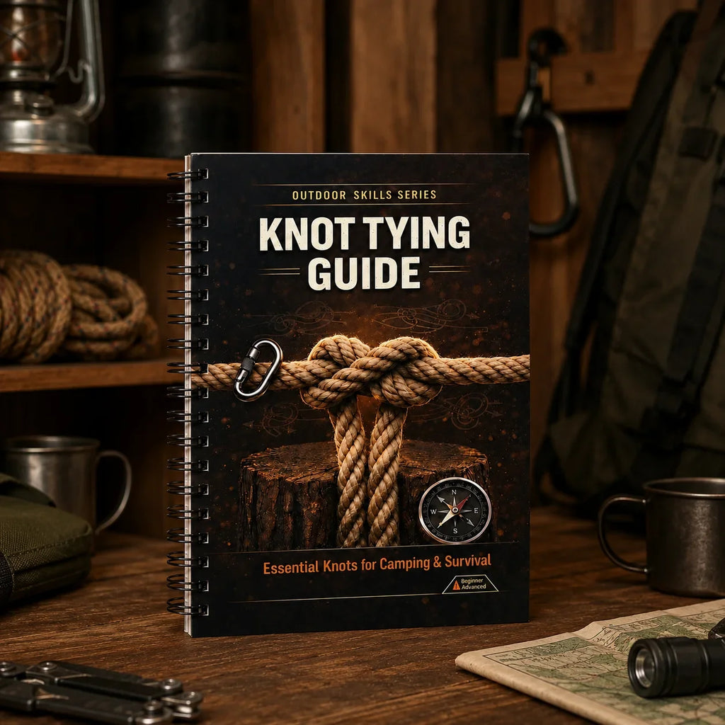 Knot Tying Guide A5 Spiral Outdoor Skills Notebook Essential Rope