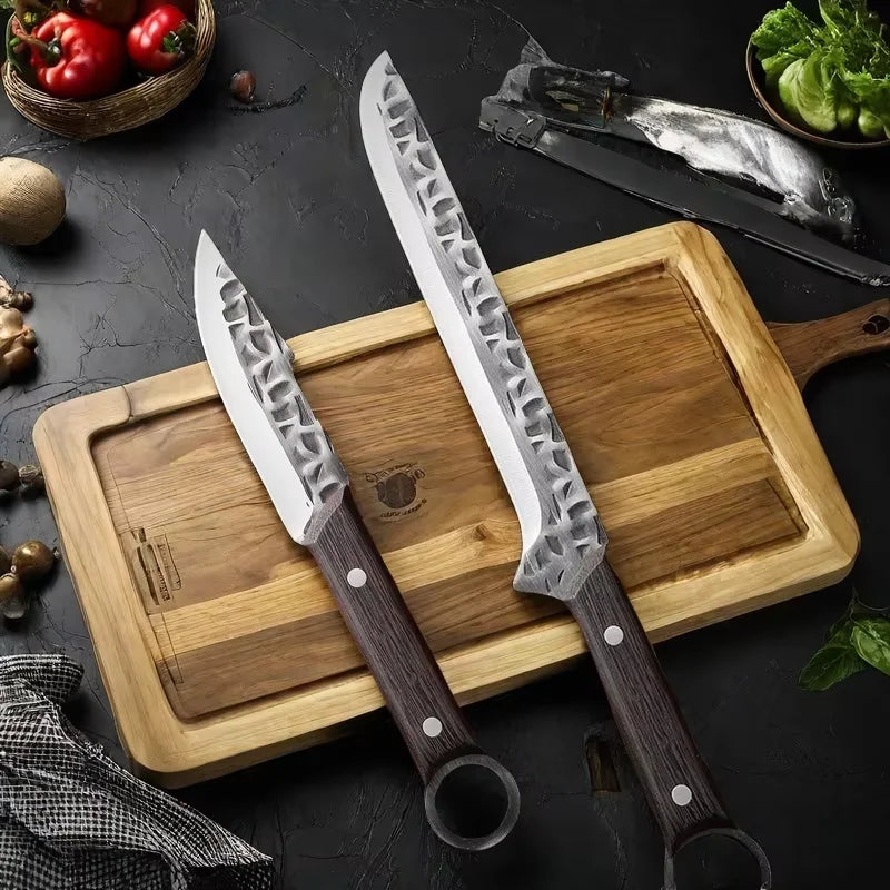 Hand Forged BBQ Chef Knife – Stainless Steel Slicing & Boning