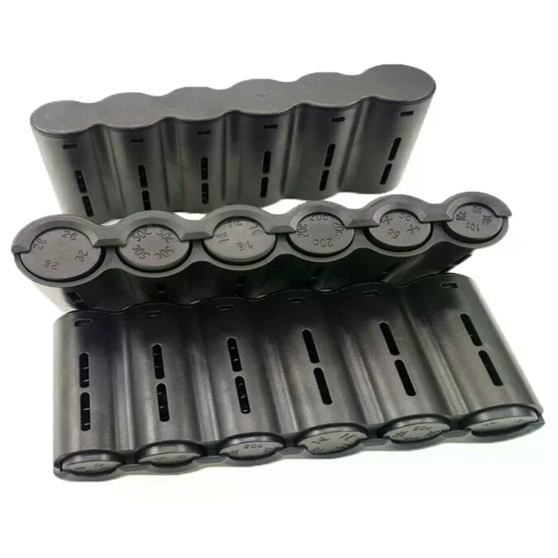 Portable 6 Slot Euro Coin Storage Dispenser Spring Home Waiter Driver