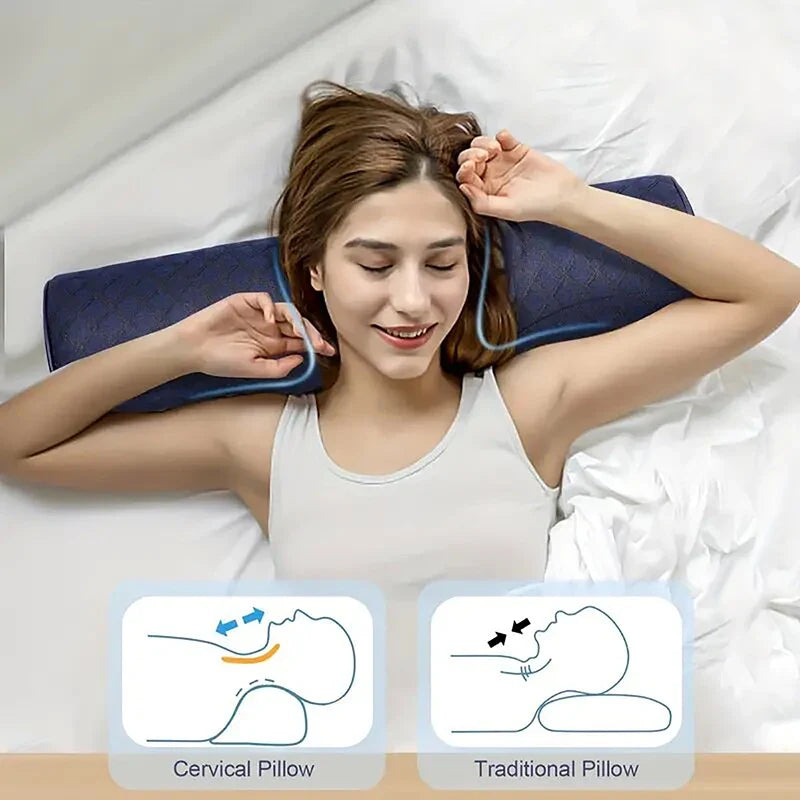 Memory Foam Cervical Pillow – Ergonomic Neck Support for Sleep
