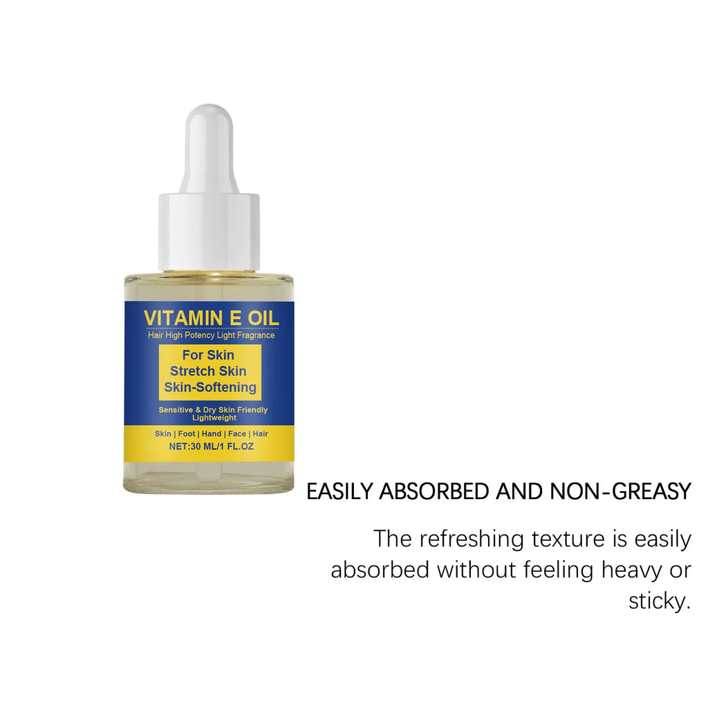 Vitamin E Body Oil – Moisturize Skin, Hands, Feet & Scalp 30ml