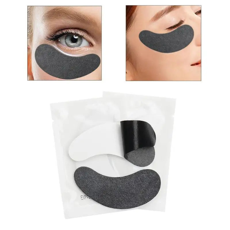 50 Pairs UV Hydrogel Eyelash Patches | Black Lash Gel Pads