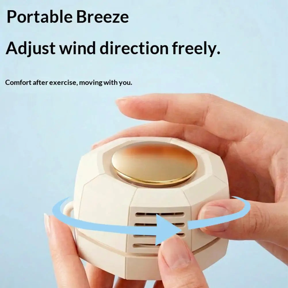 Portable Mini Clip-on Bladeless Fan Rechargeable Rotatable