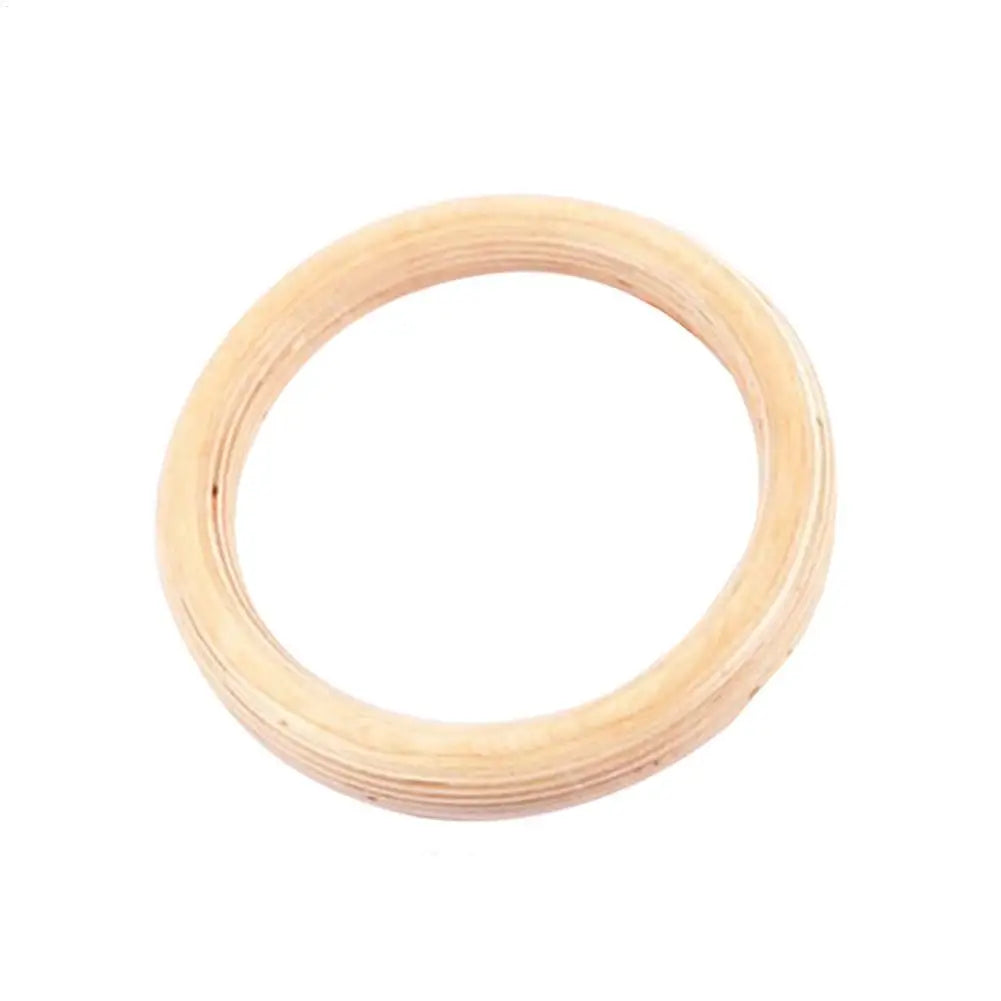 Birch Wood Pull Up Gymnastics Rings – Non-Slip Grip Training