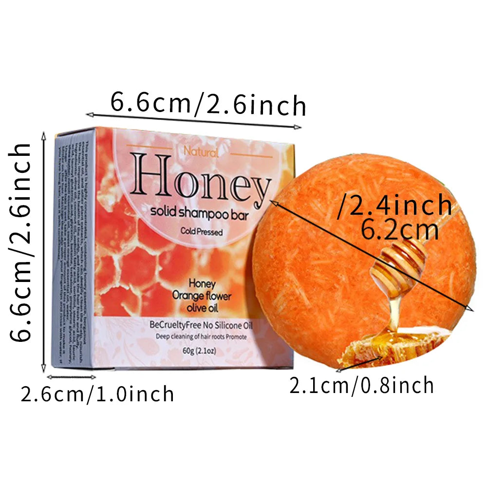 Natural Honey Essence Shampoo Bar – Dry Hair & Scalp Care