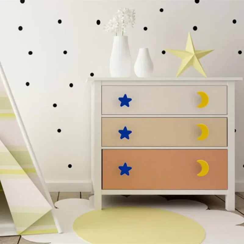 Kids' Cute Star & Cloud Cabinet Knobs & Drawer Pulls