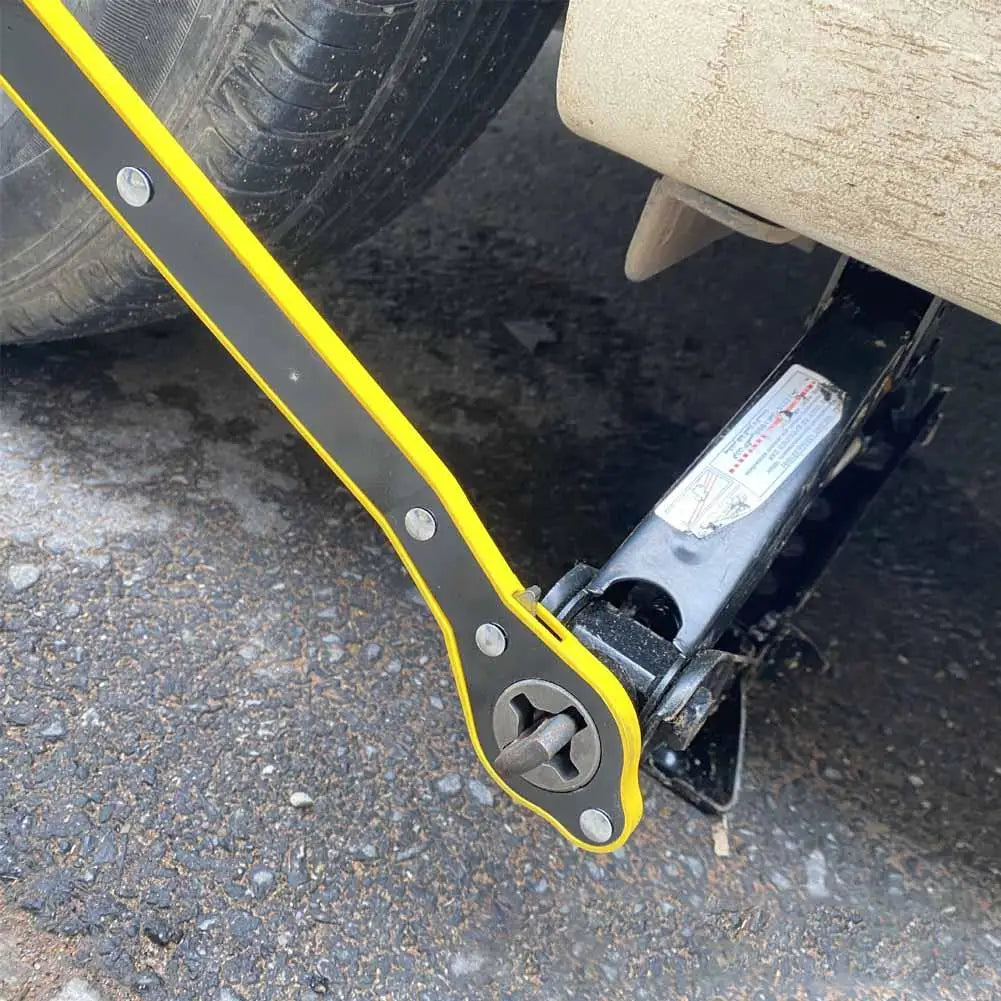 Labor-Saving Ratchet Lug Wrench | Car Tire & Bolt Tool