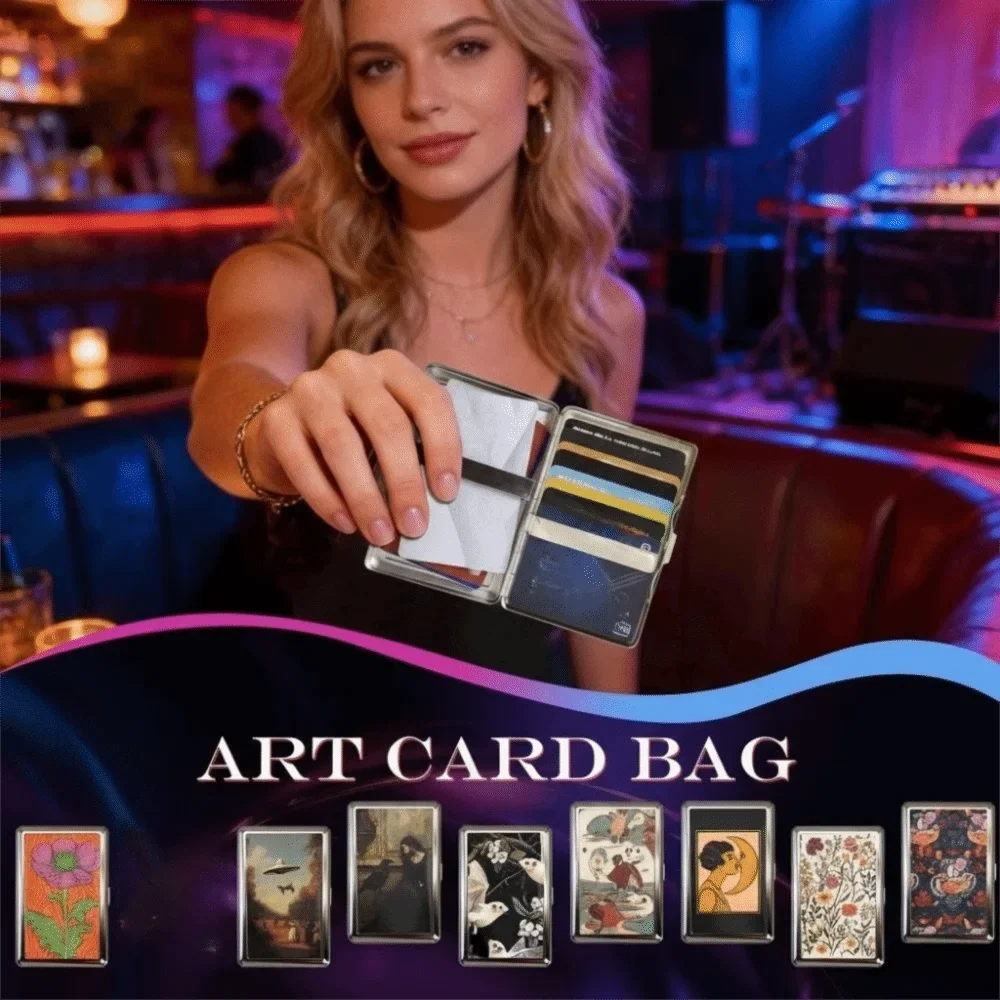 Metal Card Holder – Slim Wallet for Cards, ID & Cash