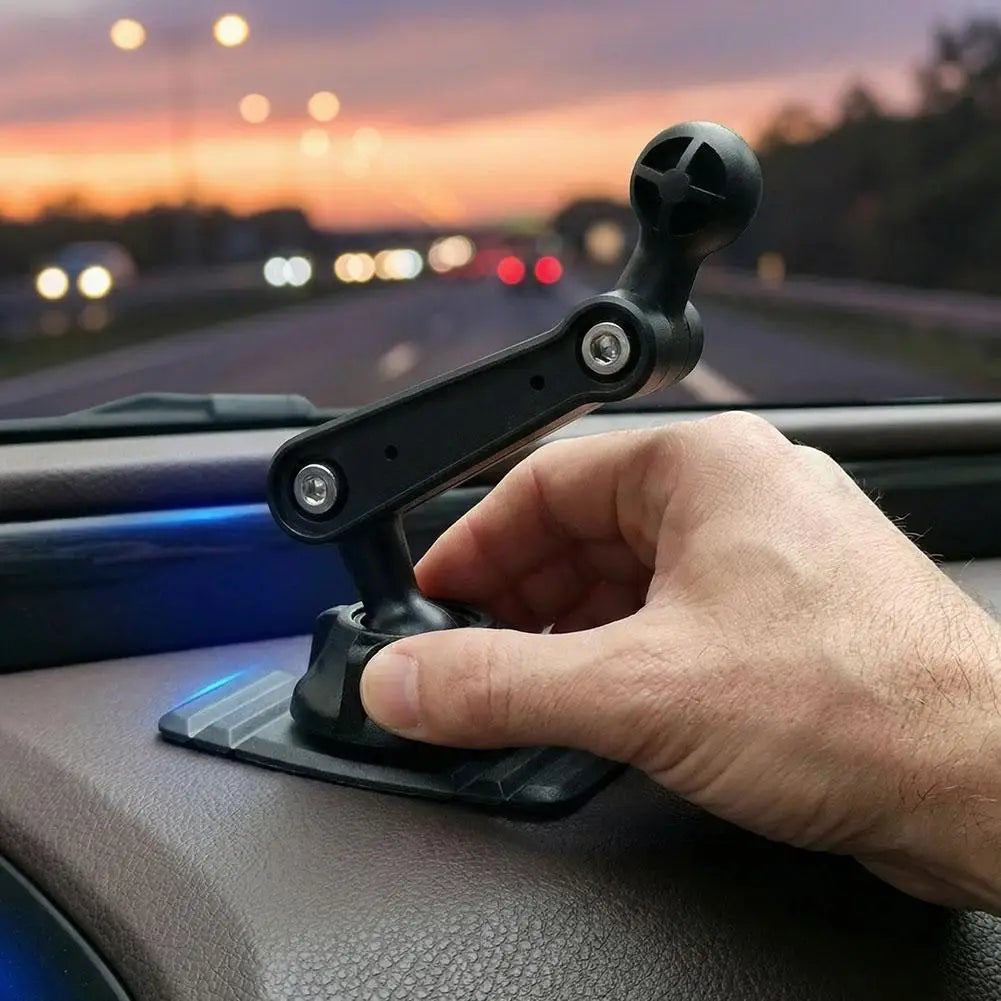 Adhesive Dashboard Mount Base – 17mm Ball Head 360° Rotation