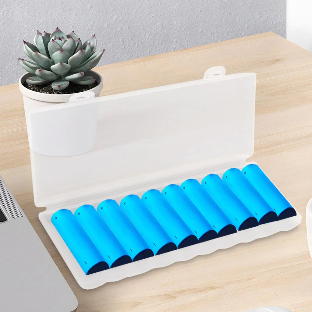 10-Cell 18650 Battery Organizer Storage Box | Protective Case