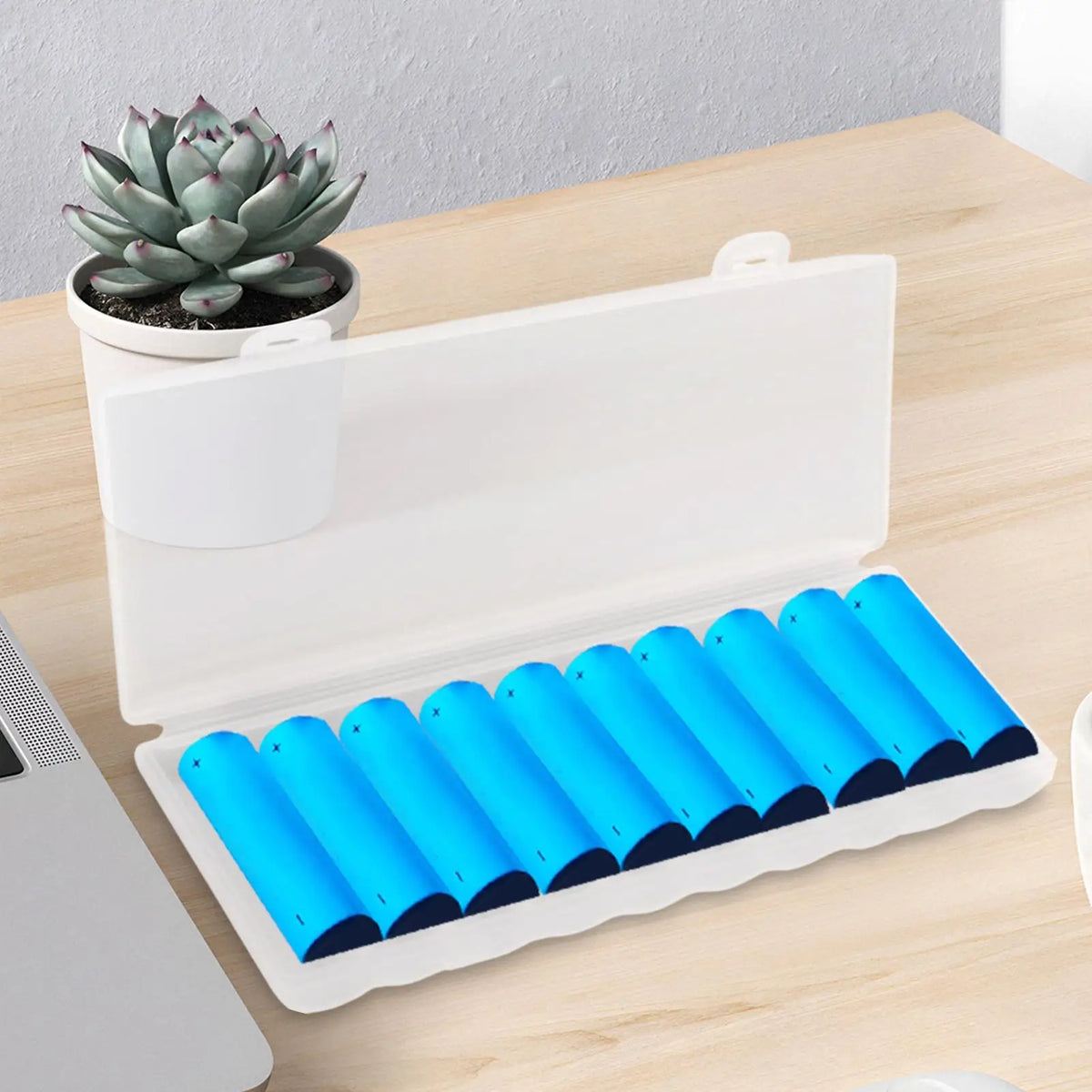 10-Cell 18650 Battery Organizer Storage Box | Protective Case