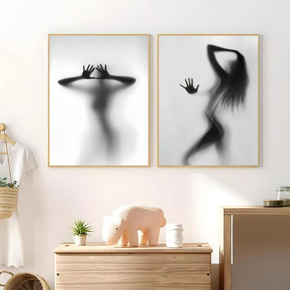 Abstract Silhouette Wall Poster – HD Waterproof PVC Sticker