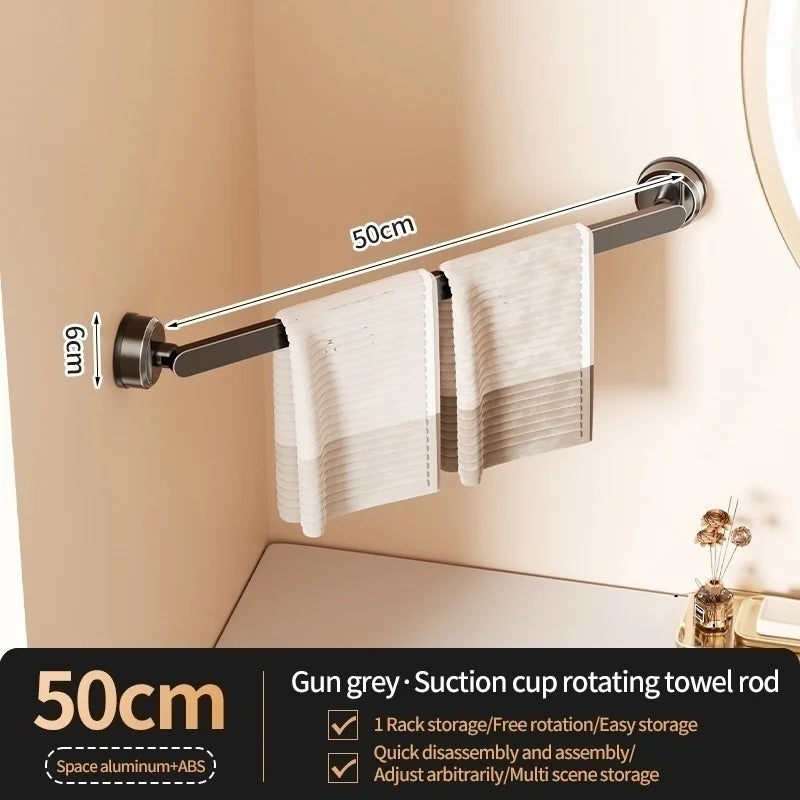 No-Drill Suction Cup Towel Bar & Wall Hanger | Bath & Kitchen