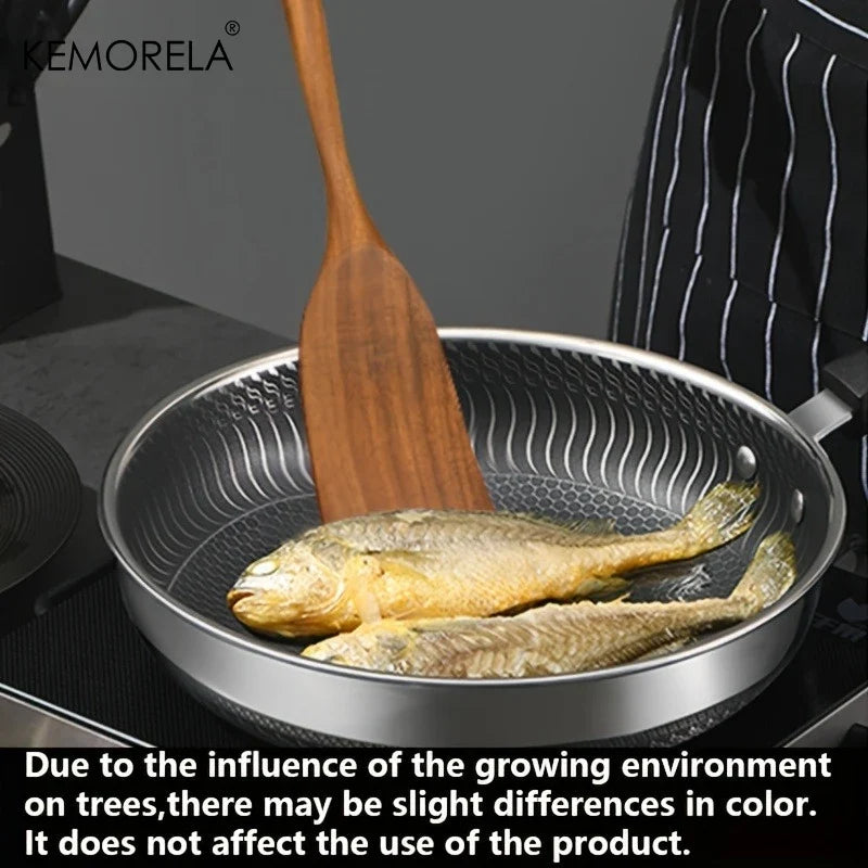 KEMORELA Acacia Wood Spatula Set – Food-Safe Kitchen Utensils