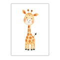 Cute Baby Animal Canvas Prints | Kids Nursery Wall Art Posters