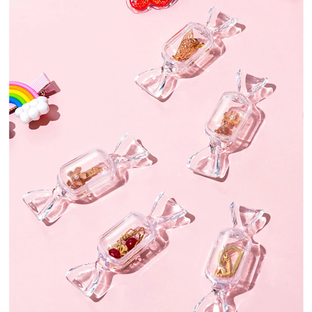 Candy Shape Transparent Jewelry & Earring Storage Box