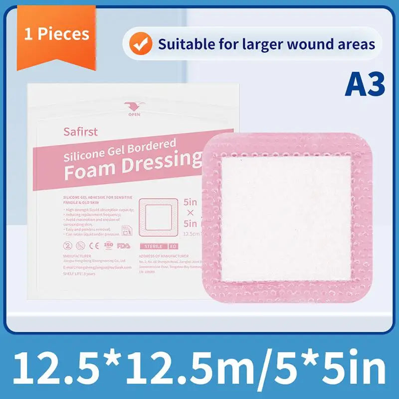 Waterproof Silicone Foam Wound Dressing Pad | Absorbent Bandage