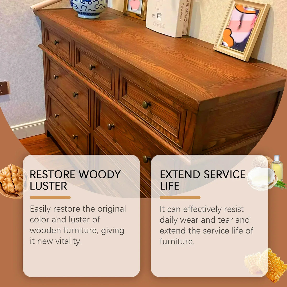 JAKEHOE Wood Furniture Polish Oil – Restore, Shine & Protect