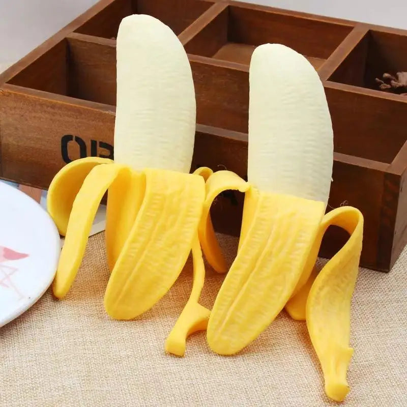 Realistic Peelable Banana Squeeze Fidget Toy – Slow Rising TPR