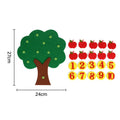 Carrot Number Matching Math Toy – DIY Non-Woven Puzzle for Kids